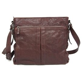Prada Triangle Logo Crossbody Bag Brown