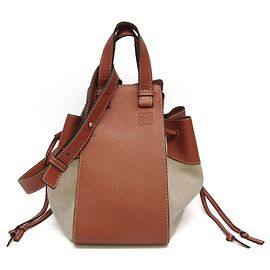 Borsa Loewe Hammock Small Marrone Beige
