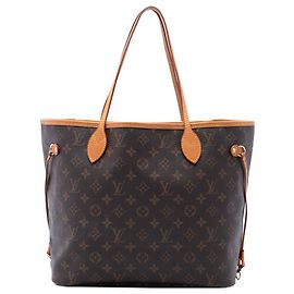 Louis Vuitton Brown Monogram Neverfull MM Marron