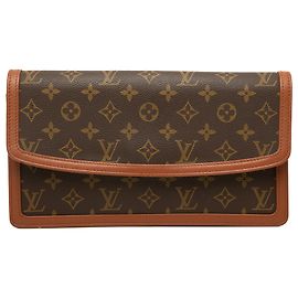 Louis Vuitton Brown Monogram Pochette Dame GM Marron