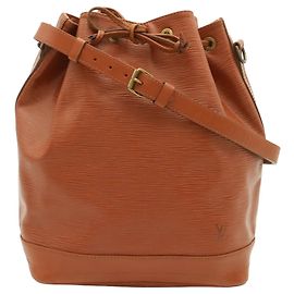 Borsa a tracolla Louis Vuitton Epi Noe Marrone