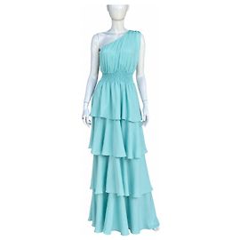 Autre Marque Spell & The Gypsy Collective Maxi-Kleid One-Shoulder Hellblau Hellblau