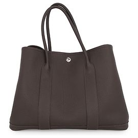 Hermès Hermes Garden PM Tote Bag Damier ebene