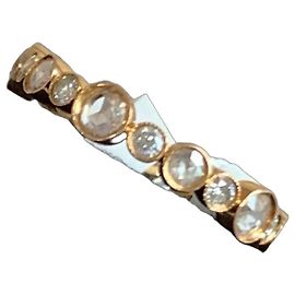 Tiffany & Co. Bubble Setting Diamond 18k Rose Gold Ring Golden
