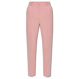 Pantalones con vuelta Dolce & Gabbana rosa de lana Rosa