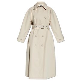 Dolce & Gabbana zweireihiger Mantel beige Weiß Roh