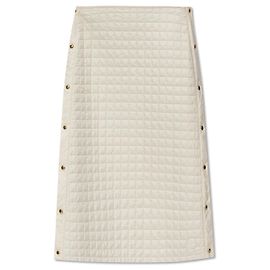 Saia midi acolchoada Moncler creme Branco Cru