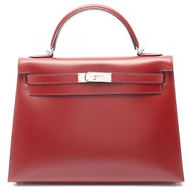 Hermès Hermes Kelly32 Box Calf Marrone