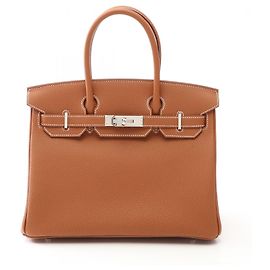 Hermès Birkin 30 Togo Cuero Marrón Castaño