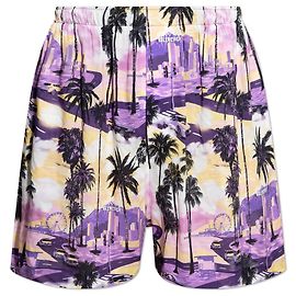 Balenciaga Printed Viscose Shorts Multiple colors