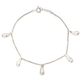 Bracciale Tiffany & Co. Elsa Peretti Teardrop Station Argento Metallico