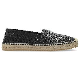 Dolce & Gabbana Espadrilles with logo appliqué Black