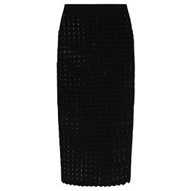 Gonna midi in lana nera Dolce & Gabbana Nero