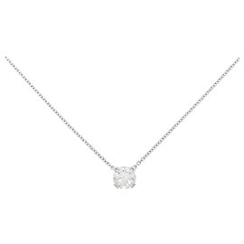 Harry Winston Platinum Diamond Necklace Silvery Metallic
