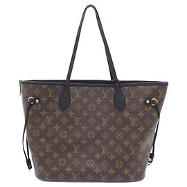 Borsa Tote Louis Vuitton Neverfull Inside Out Monogram Coated Canvas Nero