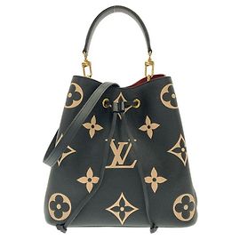 Bolsa de Ombro Louis Vuitton Neo Noe Monogram Empreinte Preto