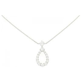 Harry Winston Loop Extra Large Platin-Diamant-Halskette Silber Metallisch