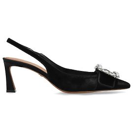 Dolce & Gabbana Chaussures à talons hauts en velours Noir