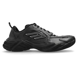 Baskets Balenciaga Monday en cuir noir Noir