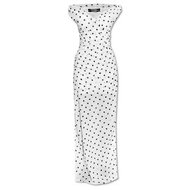 Jacquemus Kleid mit Polka-Dot-Muster Weiß