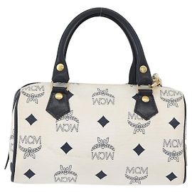 MCM Vicetos logogram boston Mini Blanc