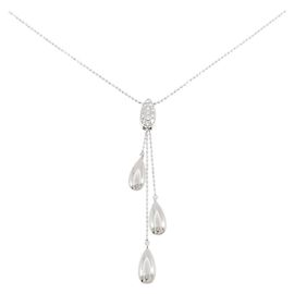 Autre Marque Colar de Diamantes Pt900 Pt850 Prata