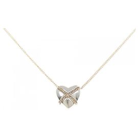 Tiffany & Co Tiffany 925 750YG Halskette Silber