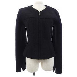Chanel IDENTFICATION Collarless Jacket Black