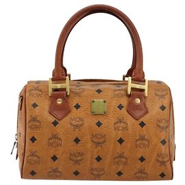 MCM Vicetos logogram boston Mini Marron