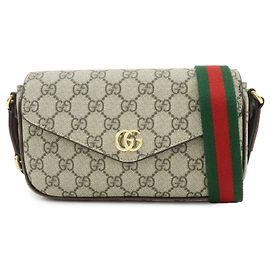Gucci Ophidia Envelope Flap GG Coated Canvas Mini Beige
