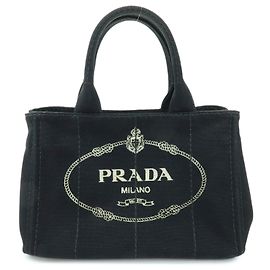 Prada Canapa Canvas Medium Schwarz
