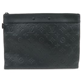 Louis Vuitton Pochette To-Go Monogram Shadow Leather Nero