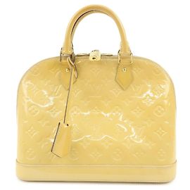 Louis Vuitton Alma Monogram Vernis PM Giallo