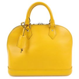 Louis Vuitton Alma Epi Leather PM Yellow