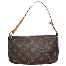 Louis Vuitton Pochette Accessoires Monogram Canvas Medium Braun