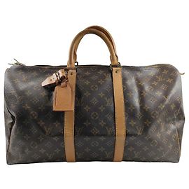 Louis Vuitton Keepall Monogram Canvas 50 Braun
