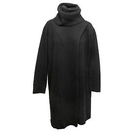 Robe col roulé en cachemire The Row noire Taille US M Noir