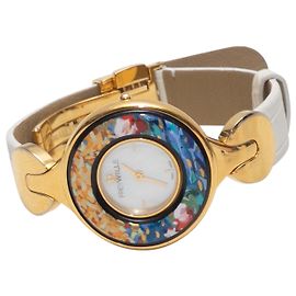 Orologio Frey Wille placcato oro 24K e multicolore Grigio