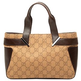 Gucci GG Denim Handtasche braun Braun
