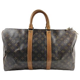 Louis Vuitton Keepall Monogram Canvas 45 Marron