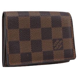 Louis Vuitton Business Card Case Damier Brown