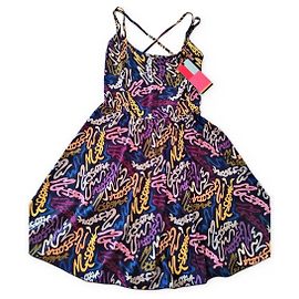 Robe sans manches Missoni imprimé graffiti Noir Rose Blanc Bleu Multicolore Gris Violet Jaune