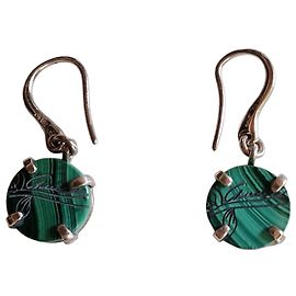 Gucci Flora Orecchini pendenti in malachite e argento Argento Verde
