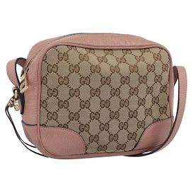 Gucci Bree Disco GG Canvas with Leather Mini Bege