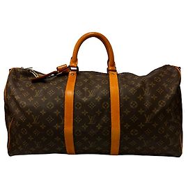 Louis Vuitton Keepall Bandouliere Monogram Canvas 55 Marron