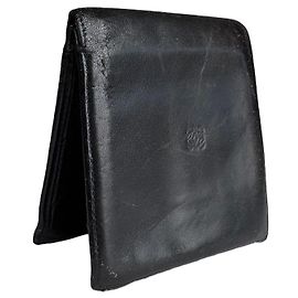 Cartera Vintage Loewe Madrid Flapable de cuero Negra Negro