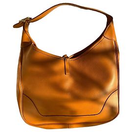 Hermès Bolso Trim en cuero camel Castaño
