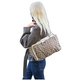 Borsa a tracolla Gucci GG Canvas e pelle Altro