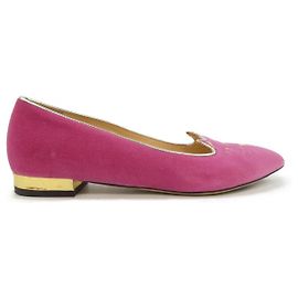 Autre Marque Charlotte Olympia Schuhe Pink Golden