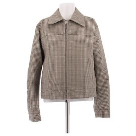 Autre Marque Veste à motif pied-de-poule Brown